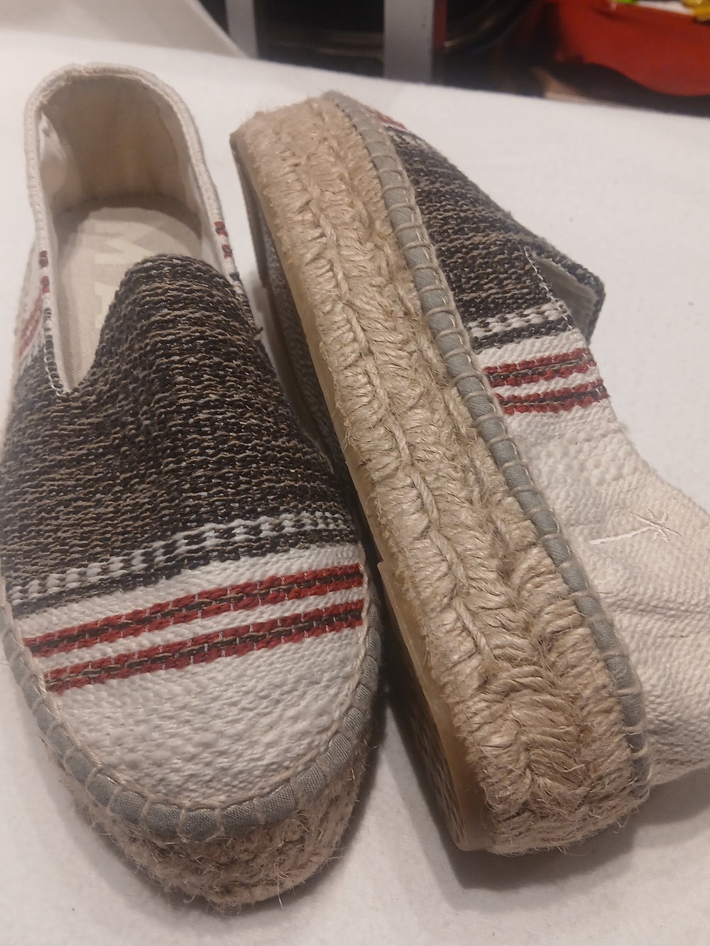 Manebi Canvas Espadrille Slip-Ons